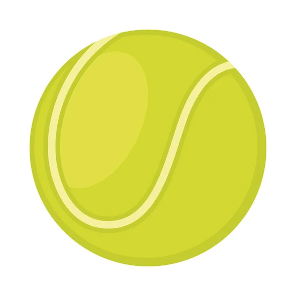 Balle Tennis Icône Sport Isolé — Image vectorielle