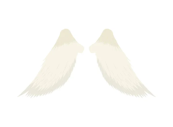 Wings Fly Angel Icon Isolated — Stockový vektor
