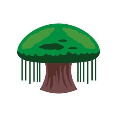 Ağaç doğası simgesi izole edilmiş