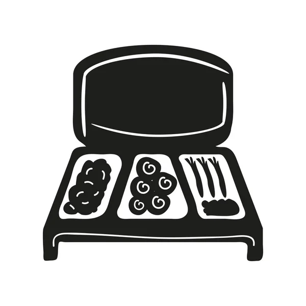 Catering Delicious Food Icon Isolated — Vector de stock