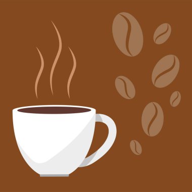 Bir fincan kahve ve tahıl.