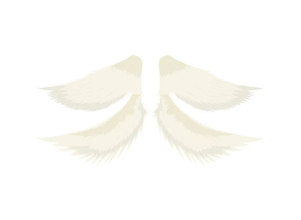 Значок Ангельських Крил Ізольований Вектор — стоковий вектор
