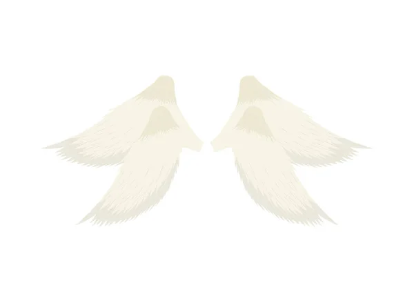 Angel Wing Design Icon Isolated — стоковый вектор