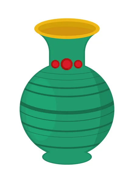 Egypt Ancient Vase Icon Isolated — Vetor de Stock