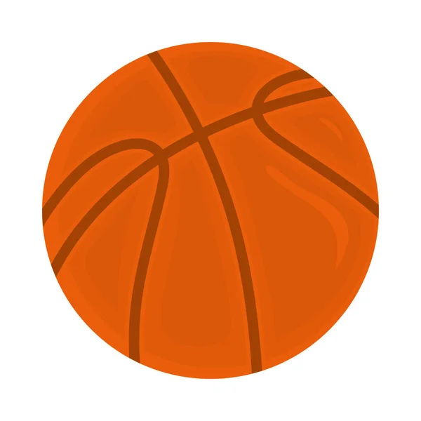 Basketball Ball Sport Icon Isolated — Vettoriale Stock