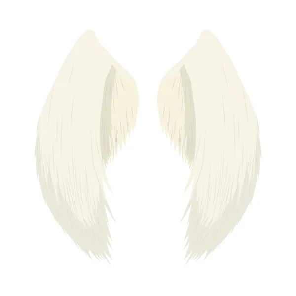Pair Angel Wings Icon Isolated — Stockový vektor