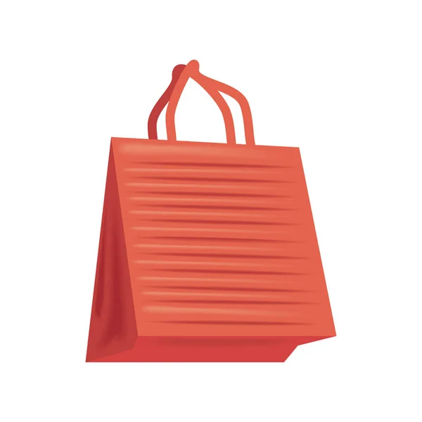 Red Realistic Fabric Bag Icon — Stock Vector
