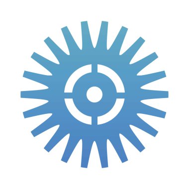 dişli ayarlama vektör simgesi izole edildi