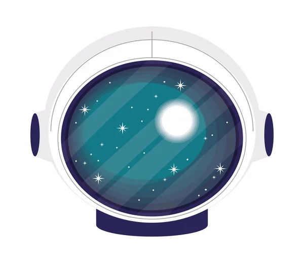 Space Astronaut Flat Icon Isolated — ストックベクタ