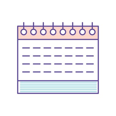 takvim anımsatma planı simgesi izole edildi