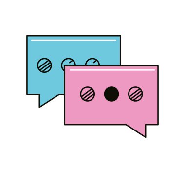 konuşma balonu simgesi izole edildi