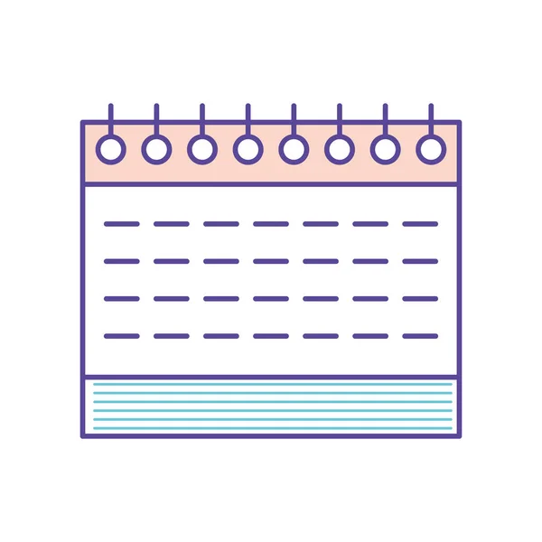 Kalendererinnerung Plan Icon Isoliert — Stockvektor