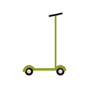 kick scooter taşıma simgesi izole edildi