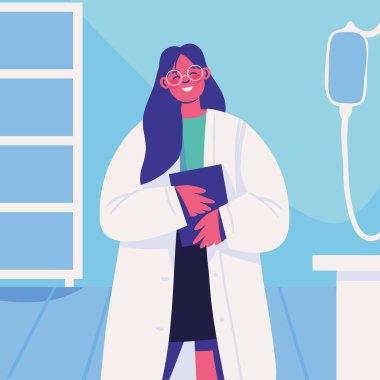 Klinikteki doktor kadın mesleği