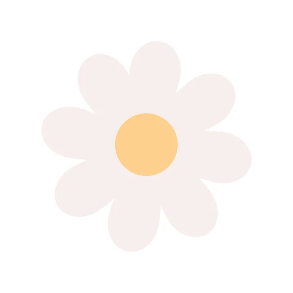 Icono Decoración Flores Aislado Plano — Vector de stock