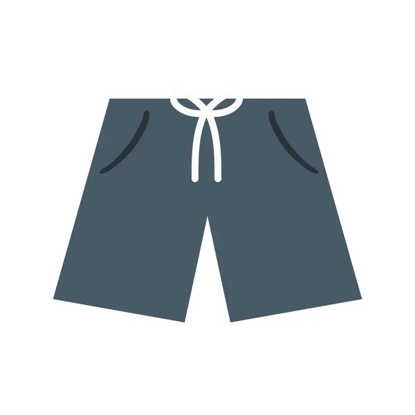 Pantalones Cortos Deporte Icono Aislado — Archivo Imágenes Vectoriales