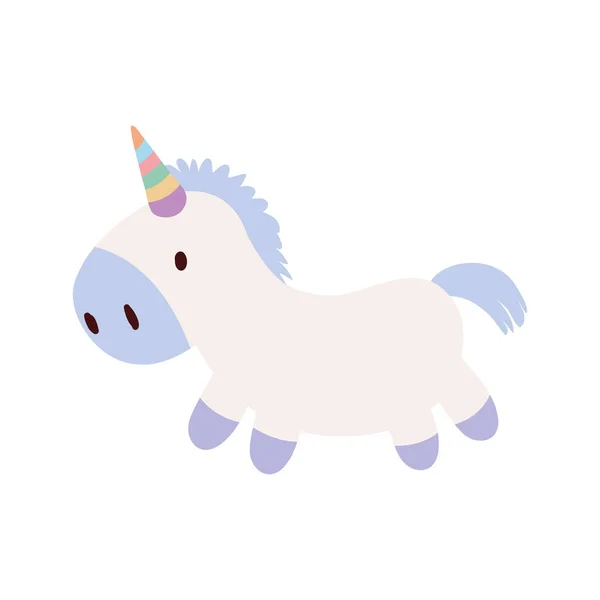 Cute Unicorn Toy Icon Isolated — Stock Vector