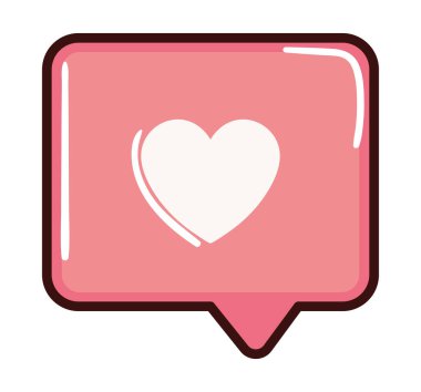 İzole edilmiş simge gibi sosyal medya