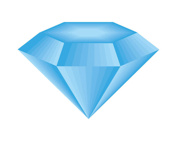 diamond gemstone icon isolated flat