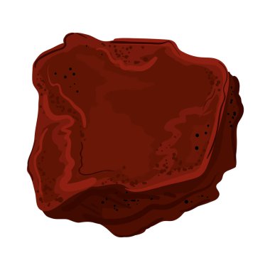 uzay taşı simgesi izole edilmiş düz