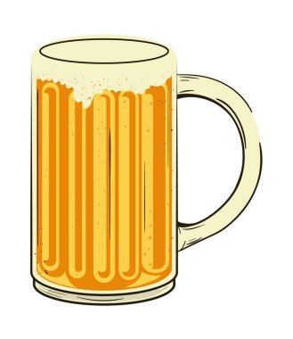 bira kupası içki ikonu izole