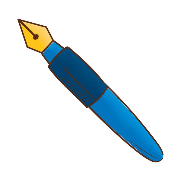 Fountain Pen Supply Icon Isolated — Stock Vector