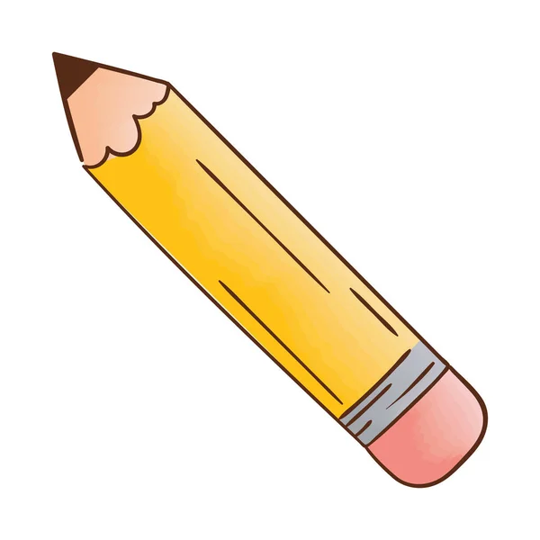 Pencil Supply Icon Isolated Flat — Stock Vector