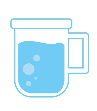 su kupası izole edilmiş simge