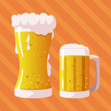 Köpük desenli bira bardağı