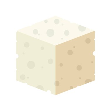Taze peynir simgesi izole