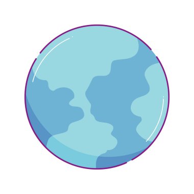 dünya haritası simgesi düz izole