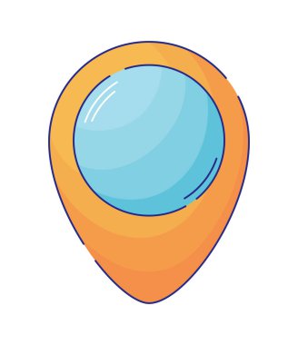 navigasyon simgesi düz izole