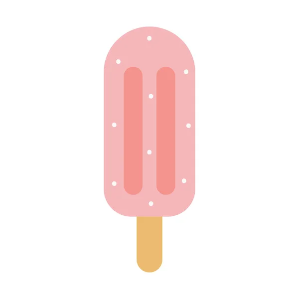 冰淇淋在棒中 奶制品图标 — 图库矢量图片