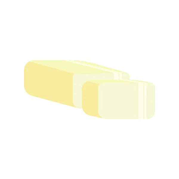 Mozzarella Cheese Bar Milk Product Icon — Vector de stock