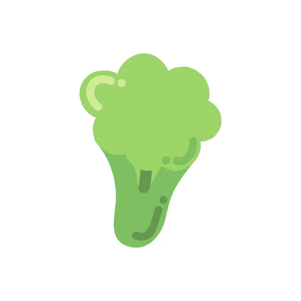Broccoli Food Cartoon Icon Isolated — Vector de stock