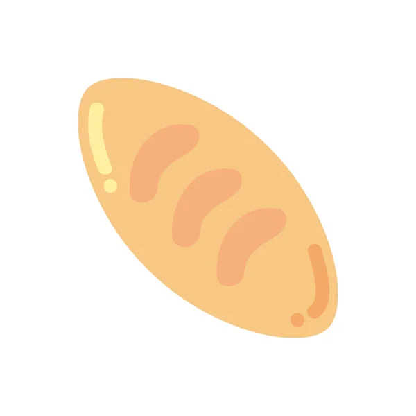 Baked Bread Food Cartoon Icon — Vector de stock