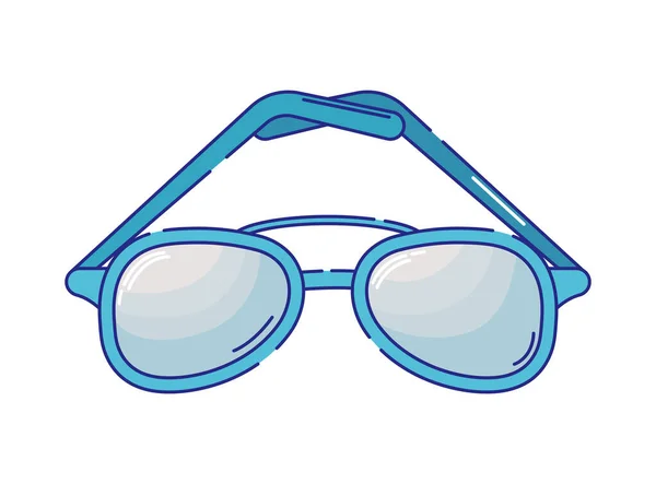 Sunglasses Cartoon Icon Isolated Flat — 스톡 벡터
