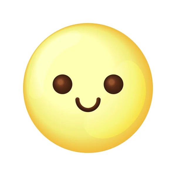 ไอคอนส งคมออนไลน Emoji แบนแยก — ภาพเวกเตอร์สต็อก