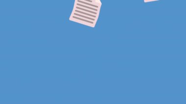 belge dosyaları dosya şablon canlandırması, 4k video canlandırması