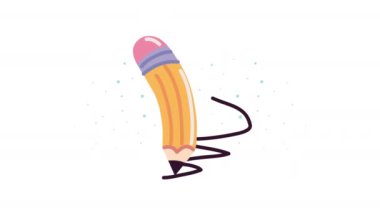 Kalem yazma okulu animasyonu, 4k video animasyonu