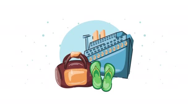 Cruise Travel Vacations Animation Video Animated — 비디오