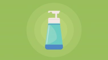 krema şişesi kozmetik ürün animasyonu, 4k video animasyonu