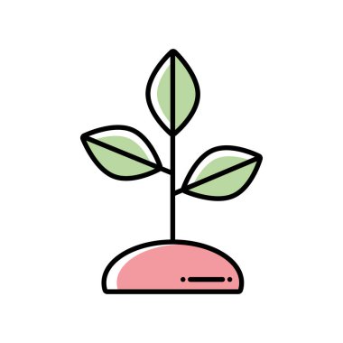 Biyoloji bitki doğa ikonu izole