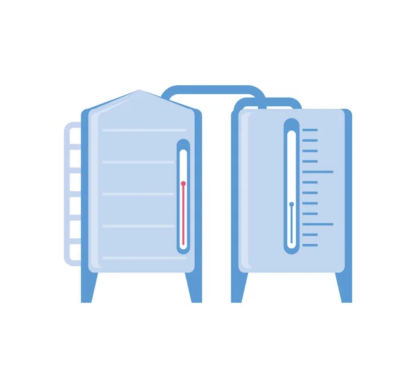 Milk Production Process Icon Isolated — Stockový vektor