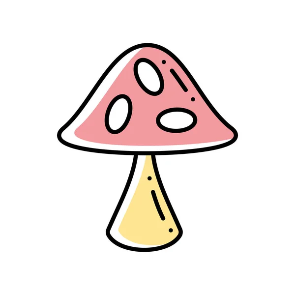 Mushroom Cartoon Icon Vector Isolated — Stok Vektör