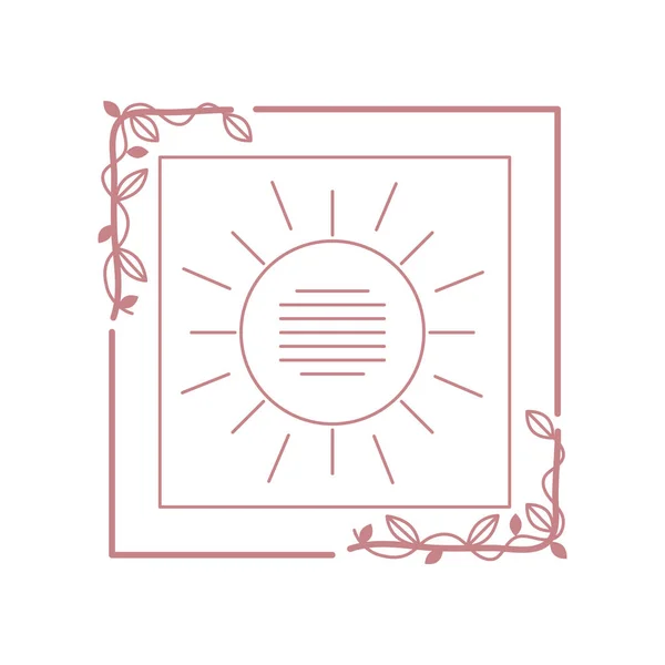 Beauty Square Badge Vector Layout — 스톡 벡터