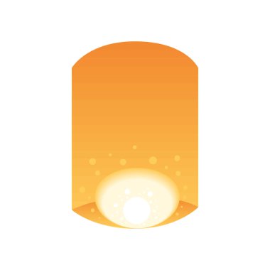 fener ışığı dekorasyonu izole edilmiş simge