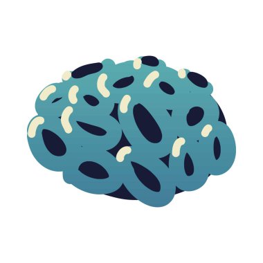 mercan simgesi izole edilmiş beyaz arkaplan