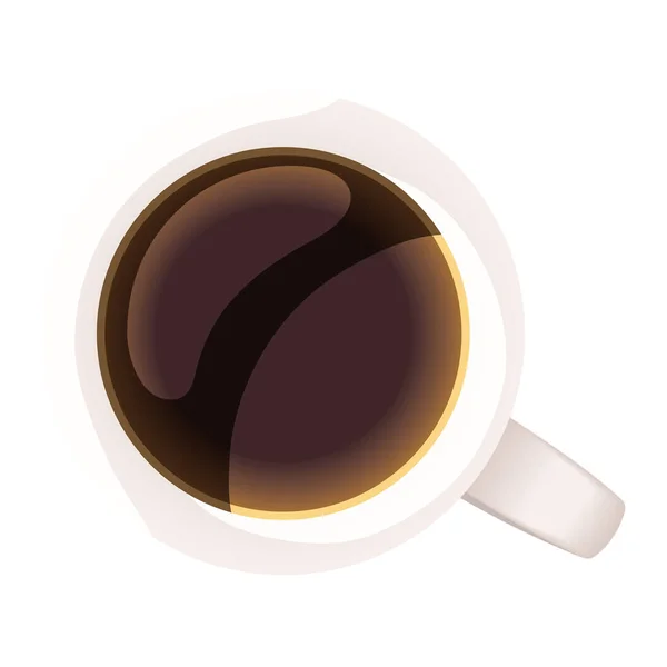 Cup Coffee Isolated Icon — Stock Vector