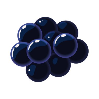 Üzüm meyvesi izole edilmiş düz simge